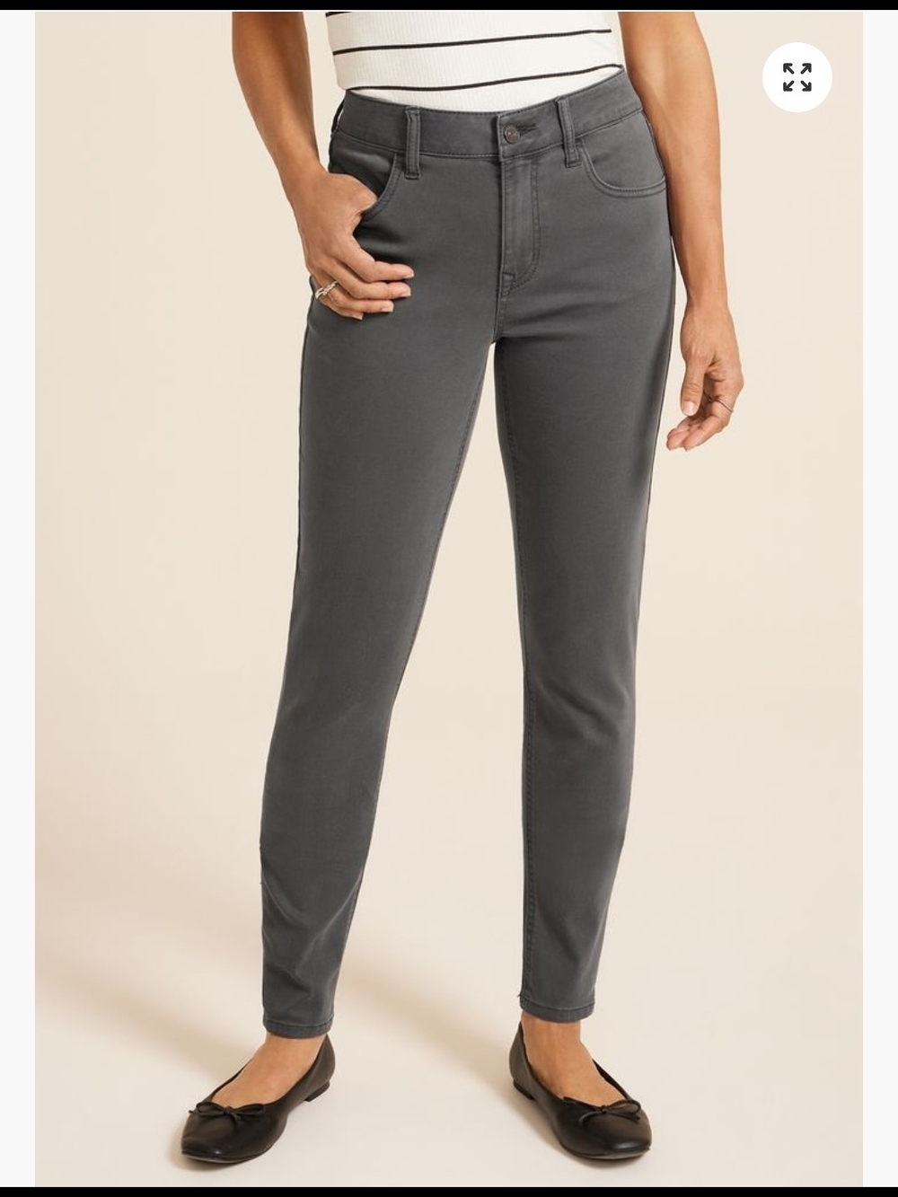 Maurices Womens M Jeans Slim Stretch Jeggings - Gray